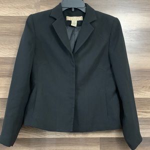Apostrophe Black Petite Blazer Suit Jacket Size 4